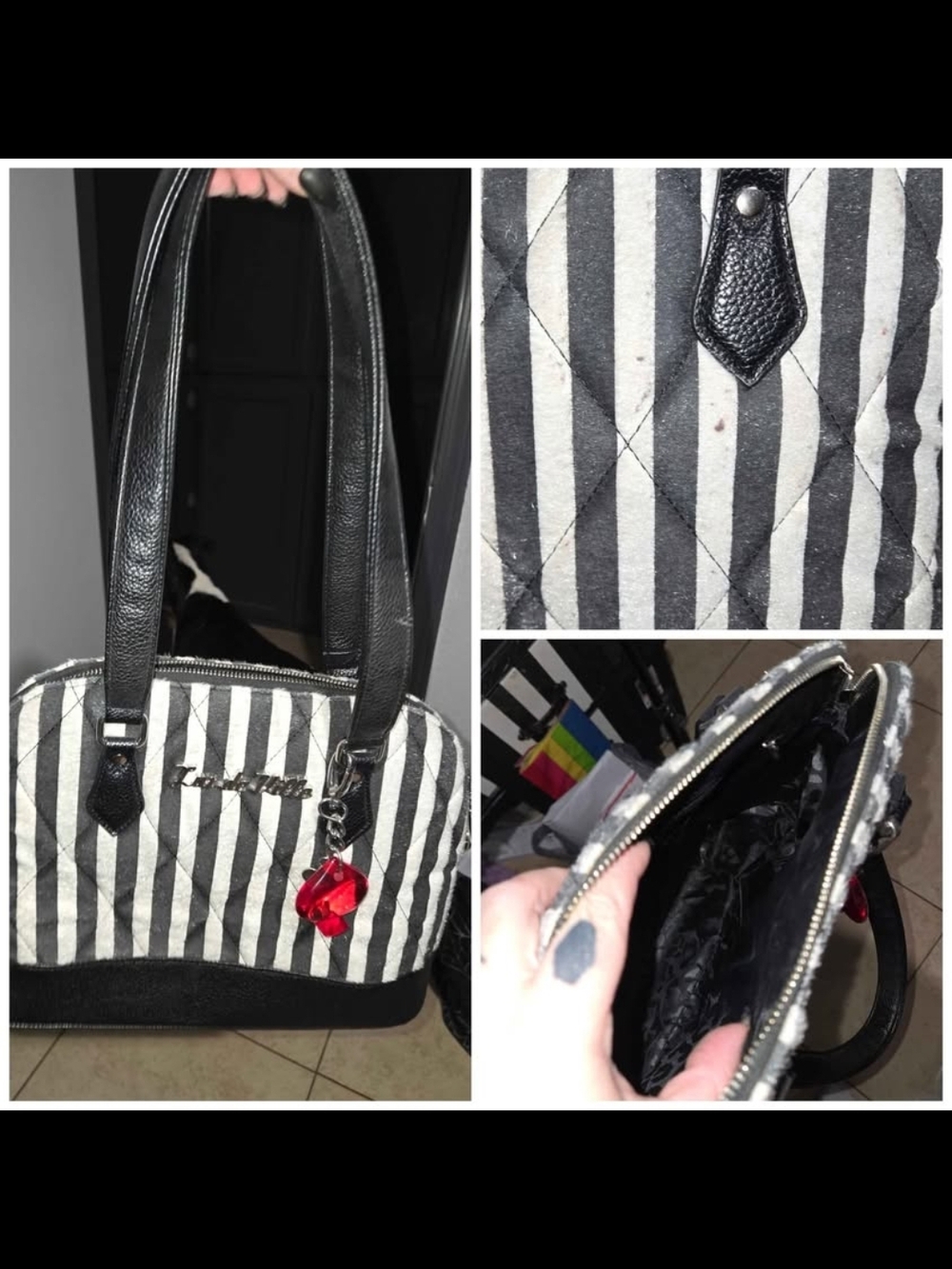 Lux Deville Striped Black & White